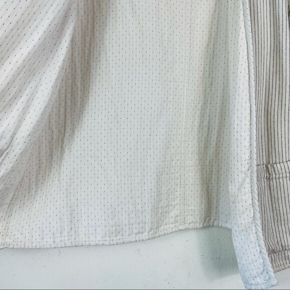 EILEEN FISHER REVERSIBLE COTTON KIMONO JACKET M Open Front Lagenlook Blazer - Picture 13 of 13